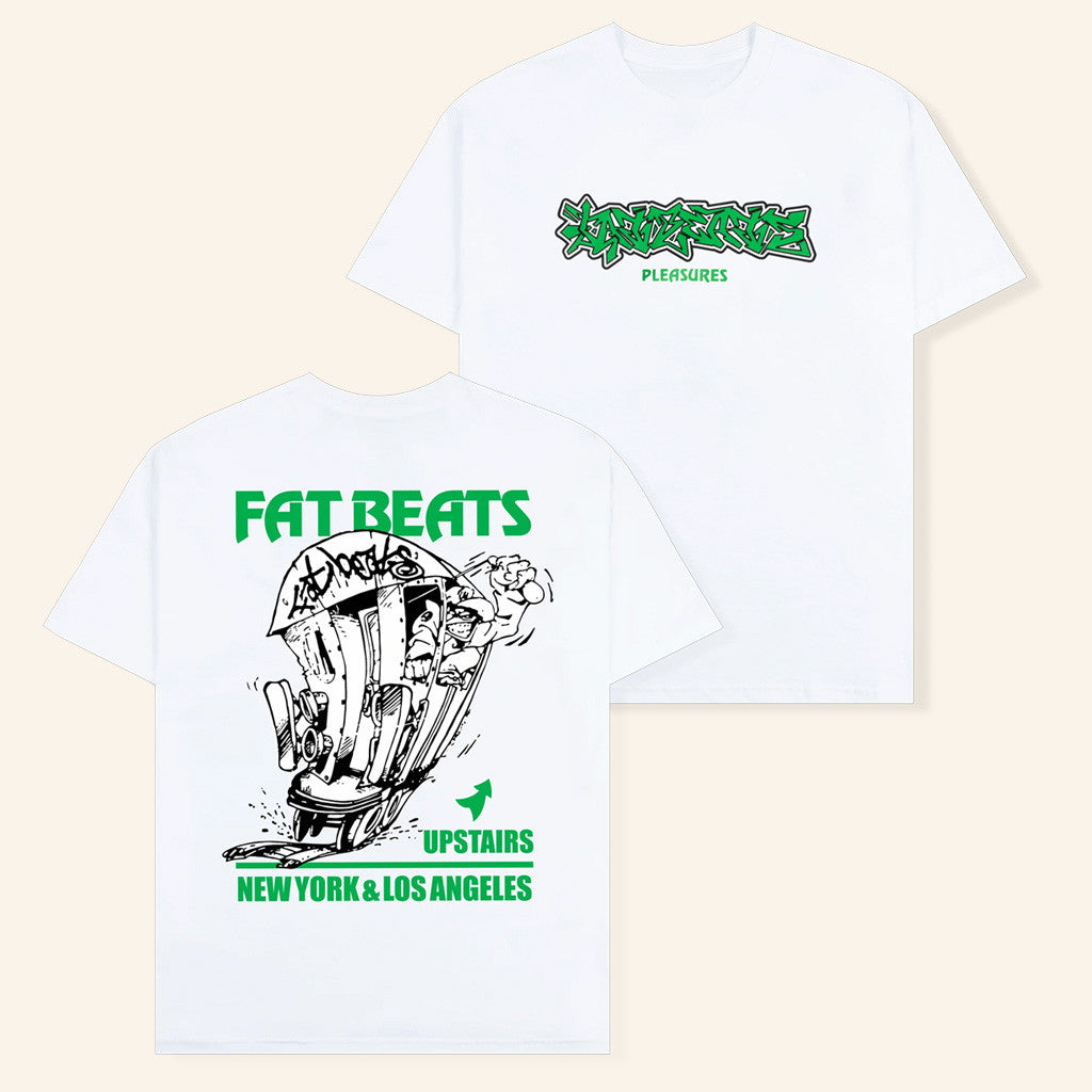 Fat Beats Merch Pleasures X Fat Beats 30Th Anniversary T-Shirt Gifts For Friends Fat Beats Merch Pleasures X Fat Beats 30Th Anniversary T-Shirt Gifts For Friends