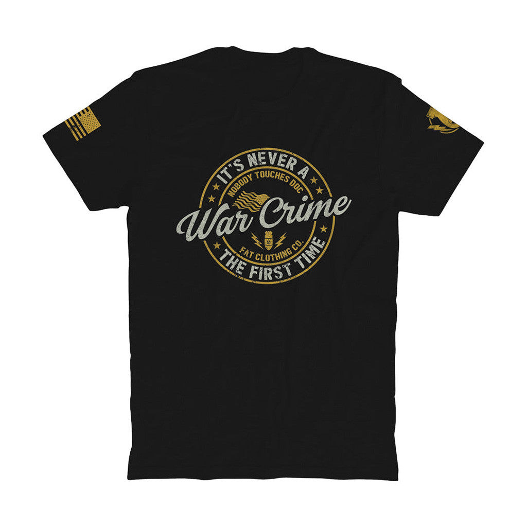 Fat Electrician Merch New It's Never A War Crime Shirt Gift Ideas For Dad