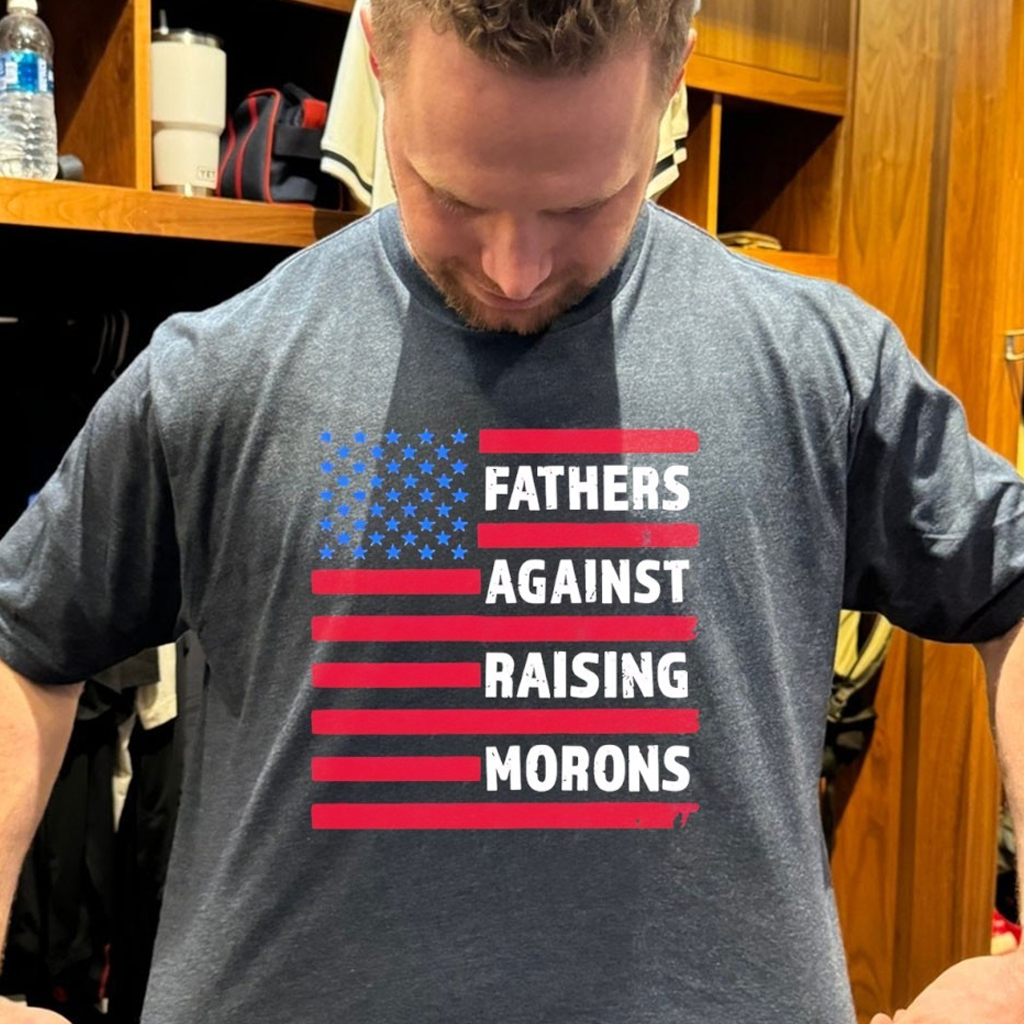 Fathers Against Raising Morons American Flag T-Shirt Unique Dad Gifts For Father's Day Fathers Against Raising Morons American Flag T-Shirt Unique Dad Gifts For Father's Day