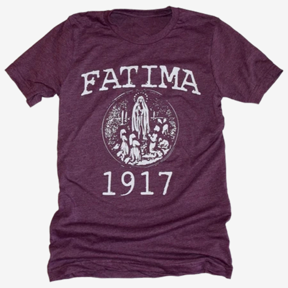 Fatima 1917 T-Shirt Marian Apparitions Clothes Unique Gifts For Christians