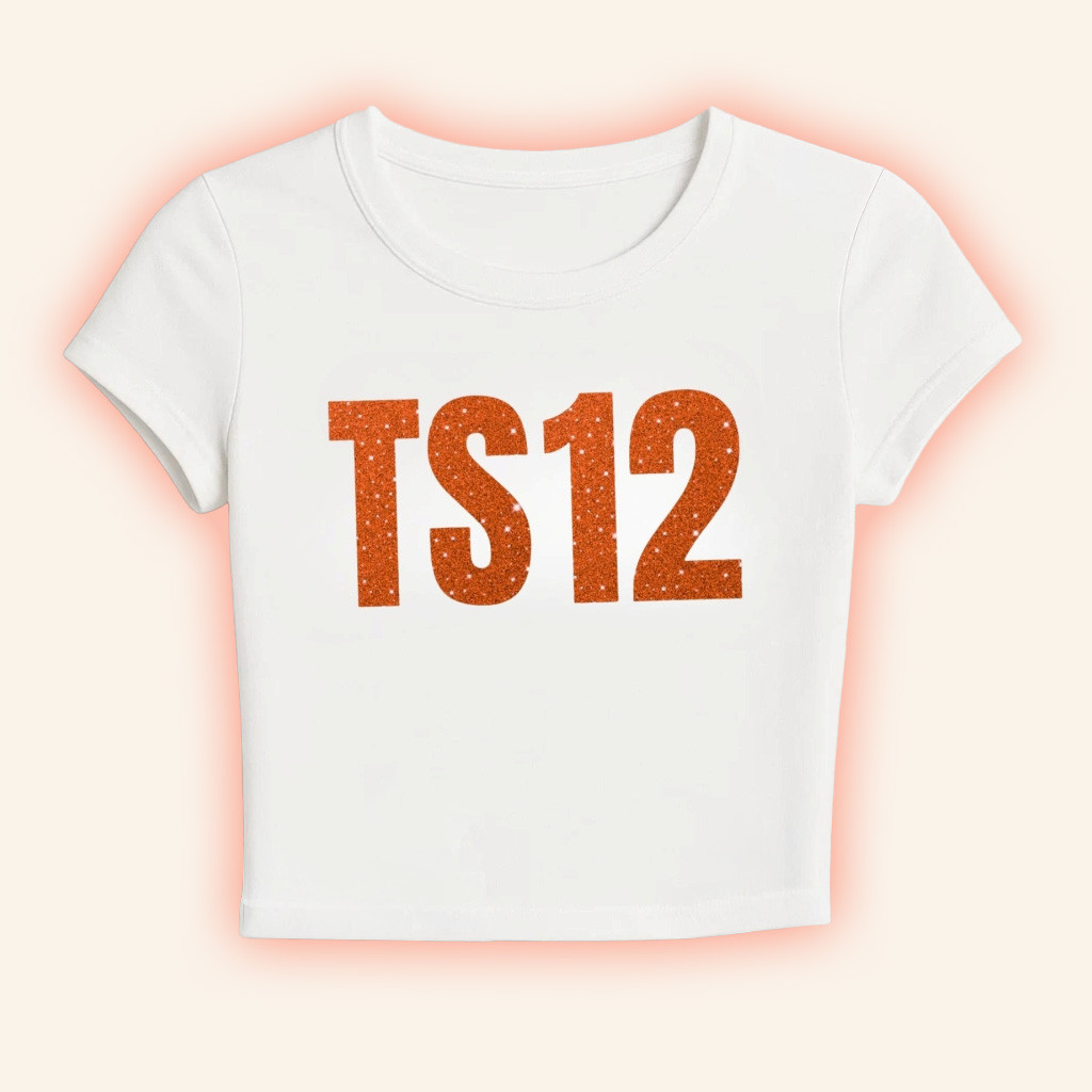 Faux Glitter Text Ts12 Showgirl Era Baby Tee Taylor Swift Merch Gifts For Swifties Faux Glitter Text Ts12 Showgirl Era Baby Tee Taylor Swift Merch Gifts For Swifties