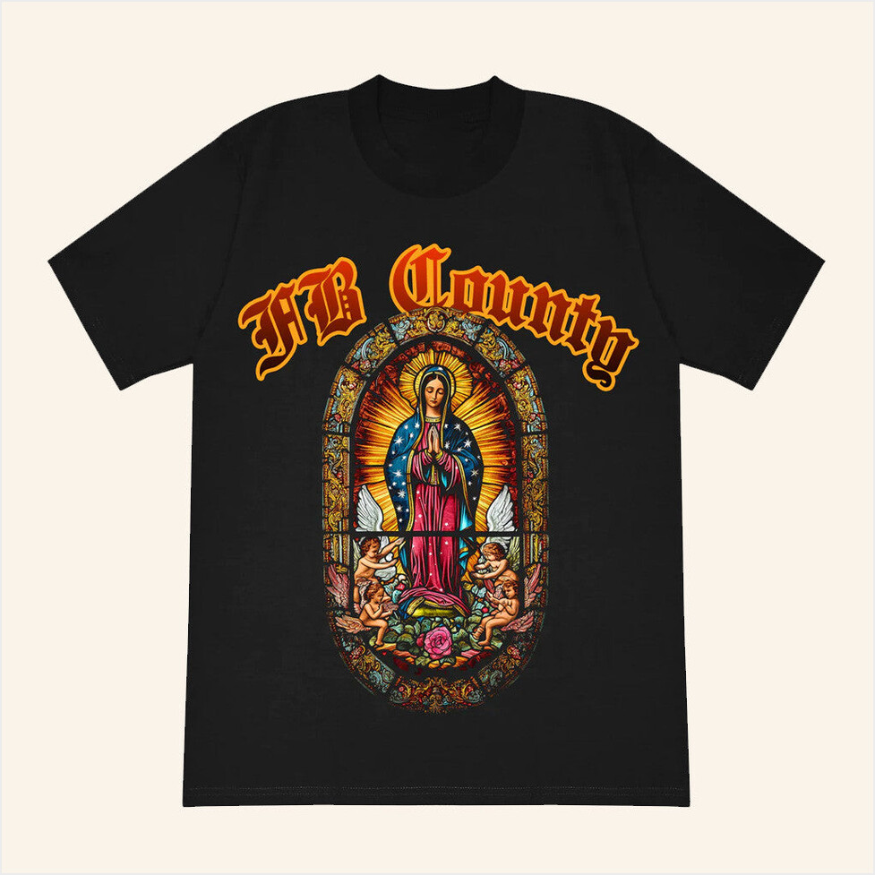 Fb County Clothing Merch Fb County Stained Glass Heavy Hard T-Shirt Gifts For Dudes