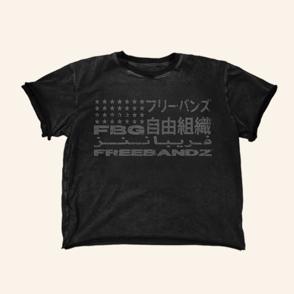 FBG Freebandz Merch FBG Multilingual Cropped T-Shirt Gifts For Sister