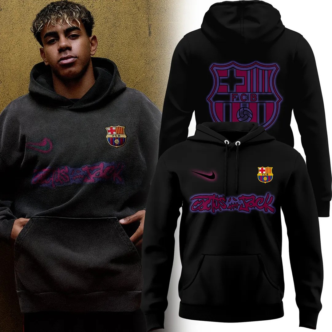 FC Barcelona x Travis Scott 24 25 Men's Hoodie Present Gifts For Fan Lovers