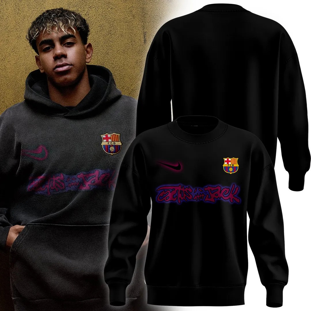 FC Barcelona x Travis Scott 24 25 Men's Sweatshirt Cool Gifts For Fan Lovers