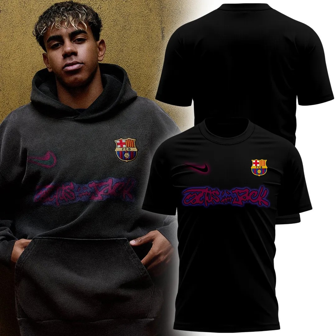 FC Barcelona x Travis Scott 24 25 Men's T-Shirt Present Gifts Idea For Fan Lovers