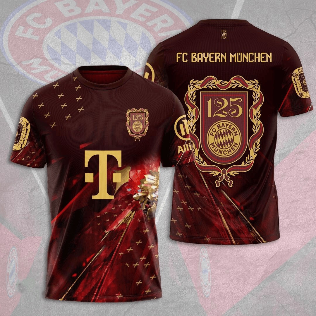 FC Bayern Munchen 125 Football T-Shirt Football Lover Best Gifts For Boyfriend
