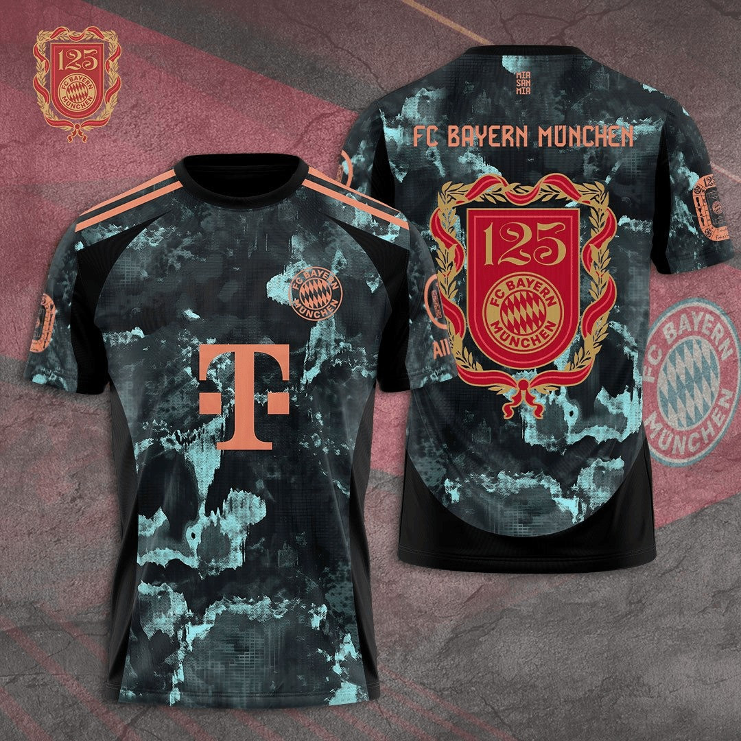 FC Bayern Munchen 125 Football T-Shirt Presents For Football Fans