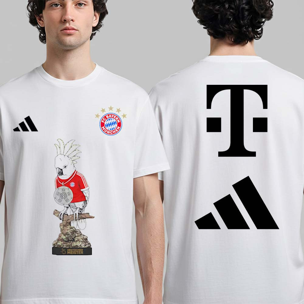 FC Bayern Munchen 35 Deutscher Meister 2026 T-Shirt Bundesliga Champions Adidas Shirt