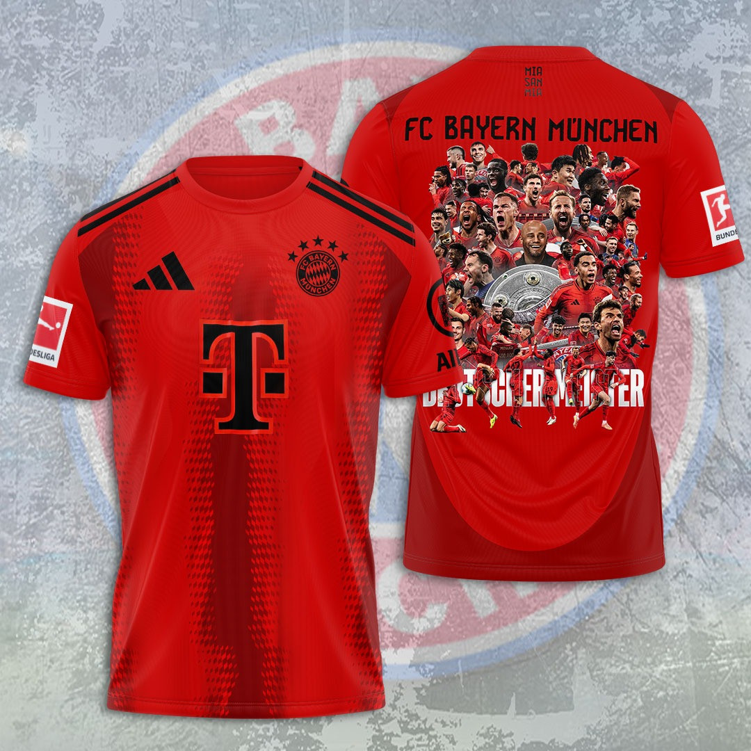 FC Bayern Munchen Champions 2025 T-Shirt Cool Gifts For Football Lovers