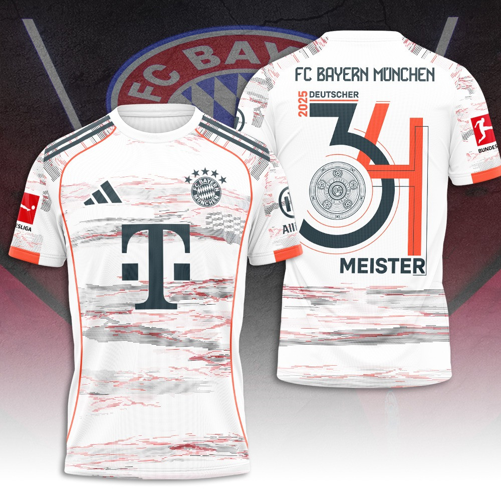 FC Bayern Munchen Deutscher 2025 T-Shirt Best Gifts For Football Lovers