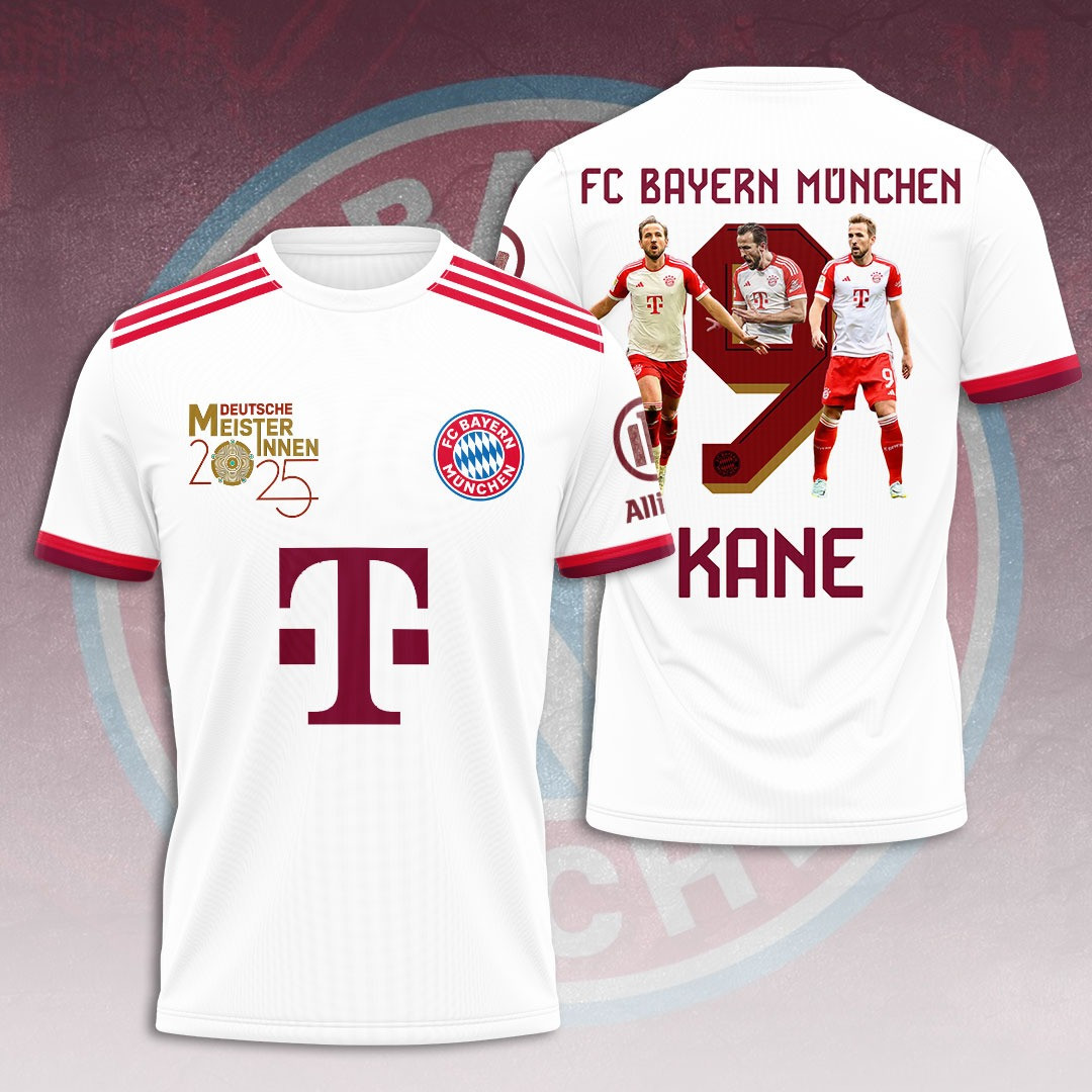 FC Bayern Munchen Deutscher Meisterinnen 2025 T-Shirt Cool Gifts For Football Lovers