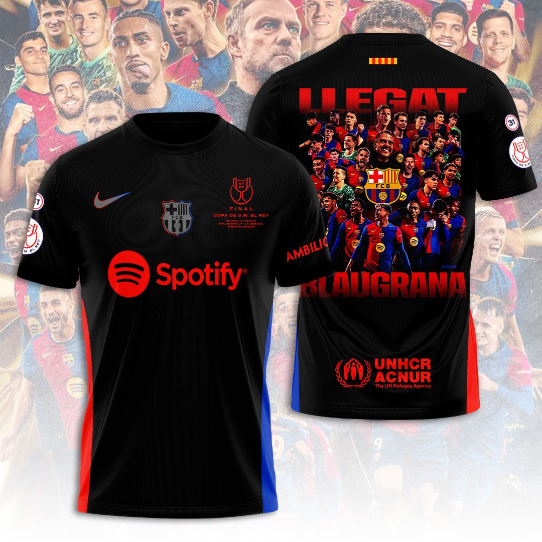 FC Final Copa De SM El Rey x Barcelona T-Shirt Football Lover Gifts For Him