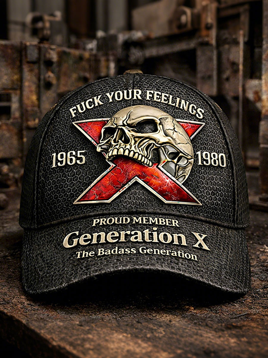 Fck Your Feelings 1965 1980 Baseball Cap Proud Member Generation X Hat Gift For Men
