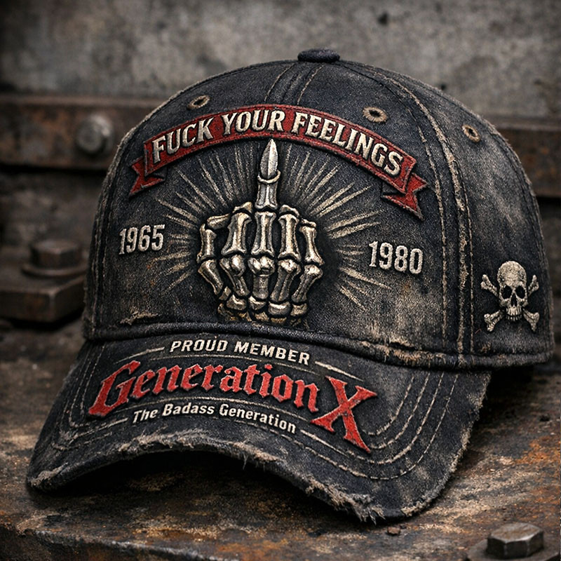 Fck Your Feelings 1965 1980 Generation X Vintage Hat Old Vet Baseball Cap Tribute Gift Ideas