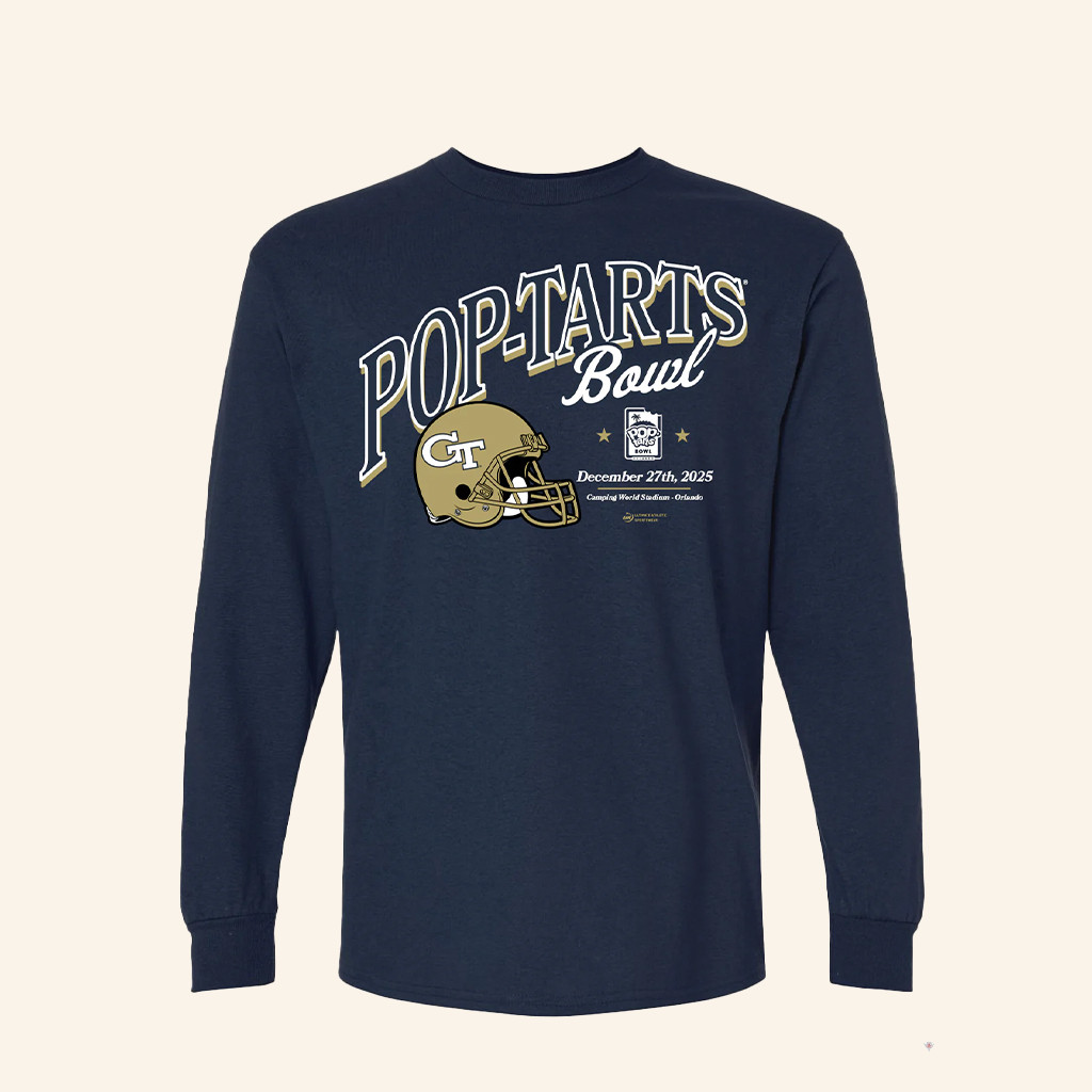 FCS Merch 2025 Pop Tarts Bowl Georgia Tech Long Sleeve Shirt Gifts For Football Lovers