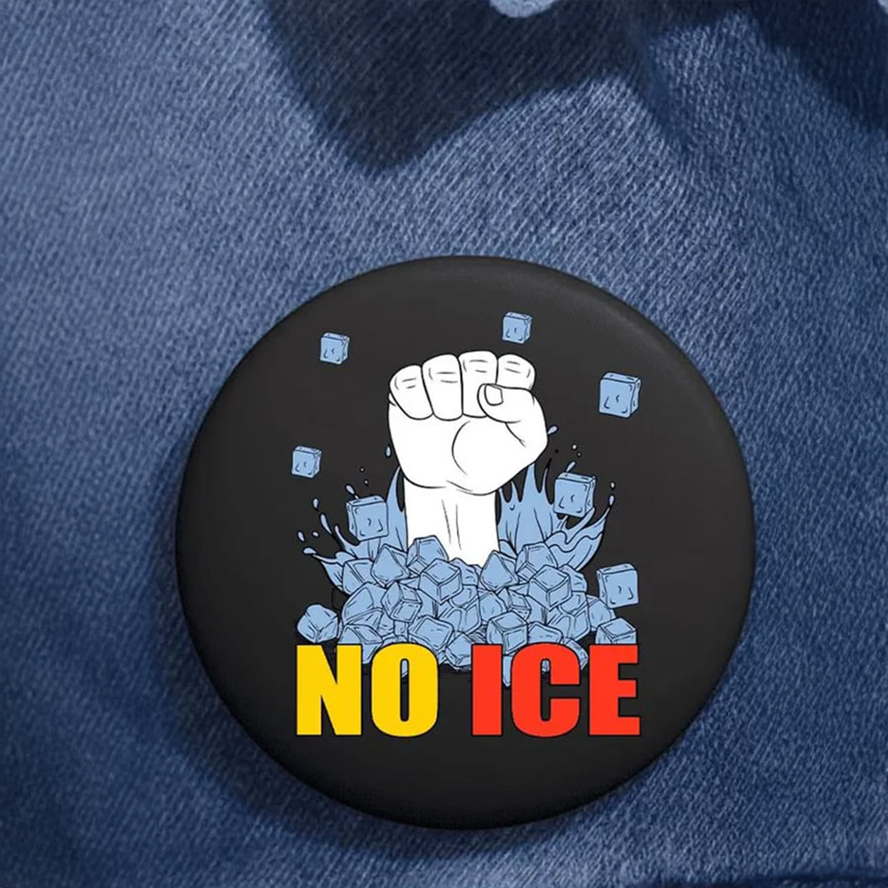 Fdt No Ice Button Alex January 13 Abolish Ice Button Present For Protesters