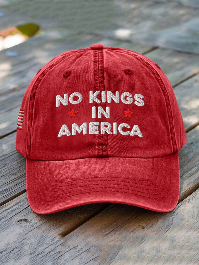 FDT No Kings In America Since 1776 Printed Hat Patriotic Gifts For Dad