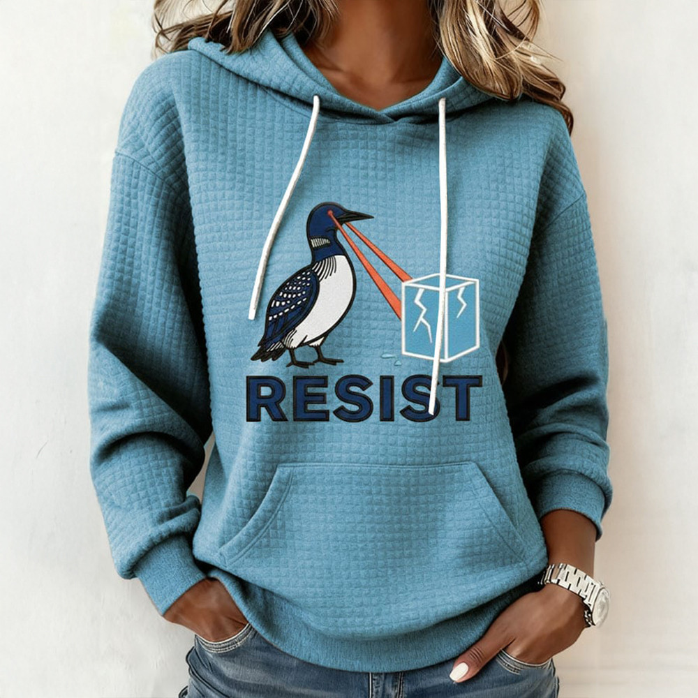 FDT Resist Laser Loon Hoodie Abolish ICE Patriotic Minnesota Hooded Sweatshirt