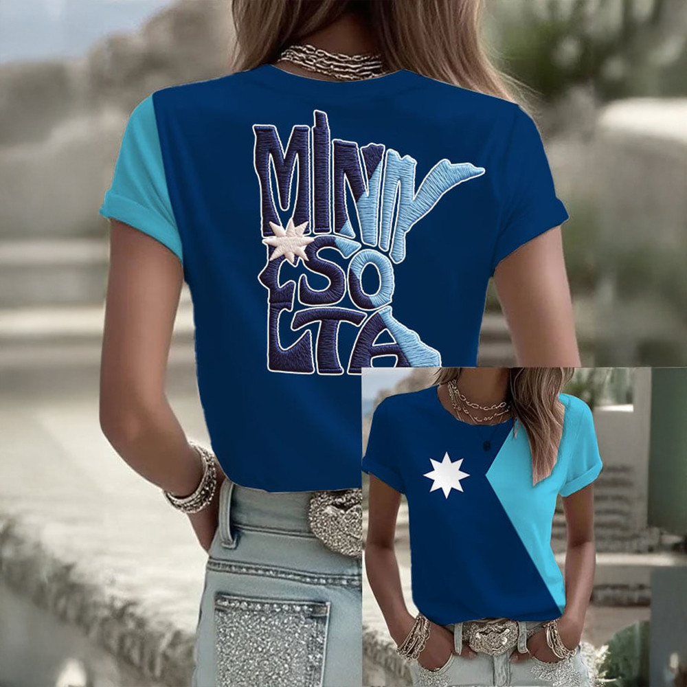 FDT Retro Minnesota Strong T-Shirt Patriotic Minnesota Clothes Great Gift For Activists