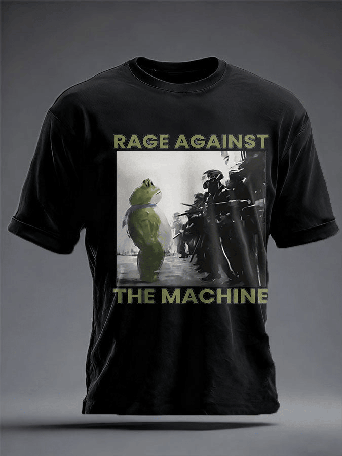 FDT Shirt Frog Against The Machine Shirt No Kings Anti Trump Gift for Democrat Supporters