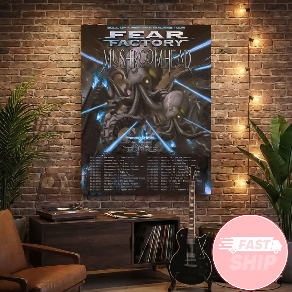 Fear Factory And Mushroomhead Ft Nine Treasures Soul Of A New War Machine Fall Tour 2026 Poster