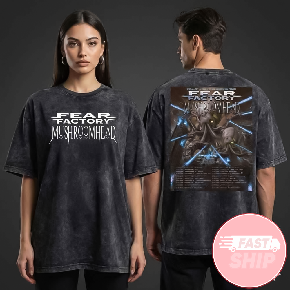 Fear Factory And Mushroomhead Ft Nine Treasures Soul Of A New War Machine Fall Tour 2026 Wash Shirt