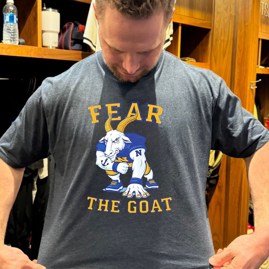 Fear The Goat Navy Midshipmen Football Mascot T Shirt