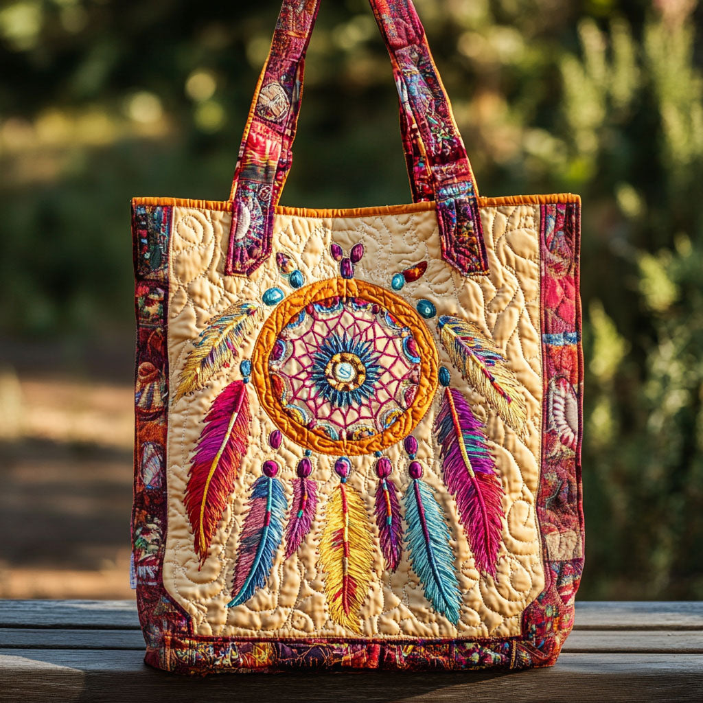 Feather Flow Quilted Tote Bag Native American Mother's Day Gifts