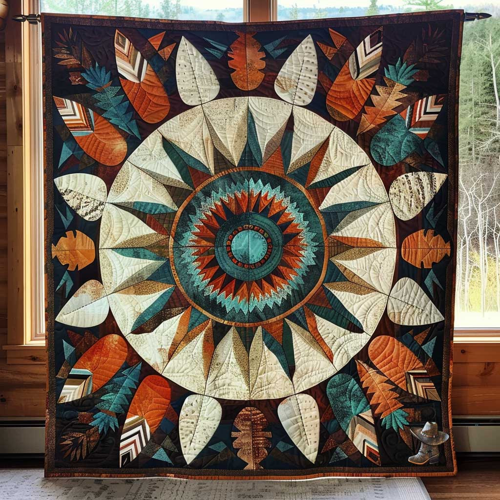 Feather Native Holiday Christmas Quilt Blanket Mother In Law Christmas Gift