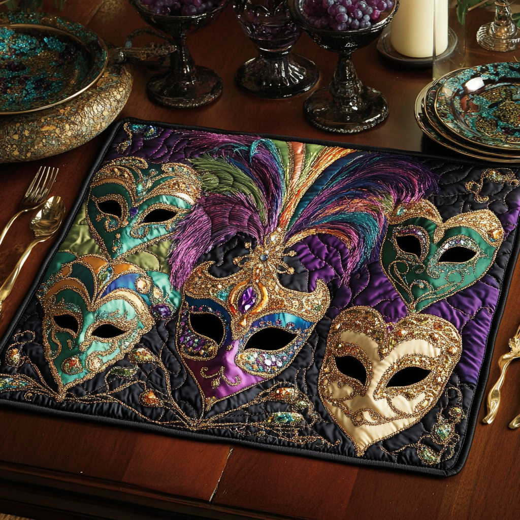 Feathered Beauty Quilted Place Mat Home Decor Items Christmas Gifts For Mum From Daughter