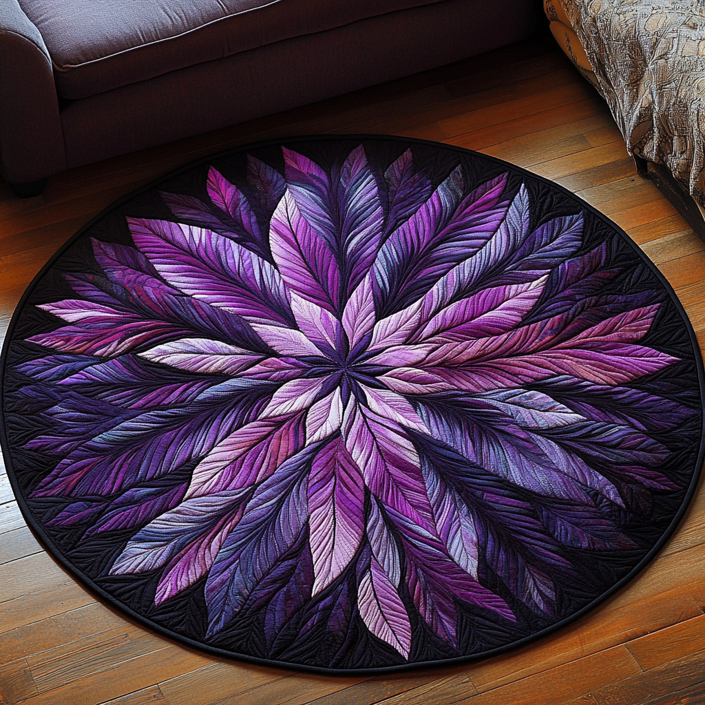 Feathered Quilted Round Mat Entryway Ideas Christmas Floral Gifts