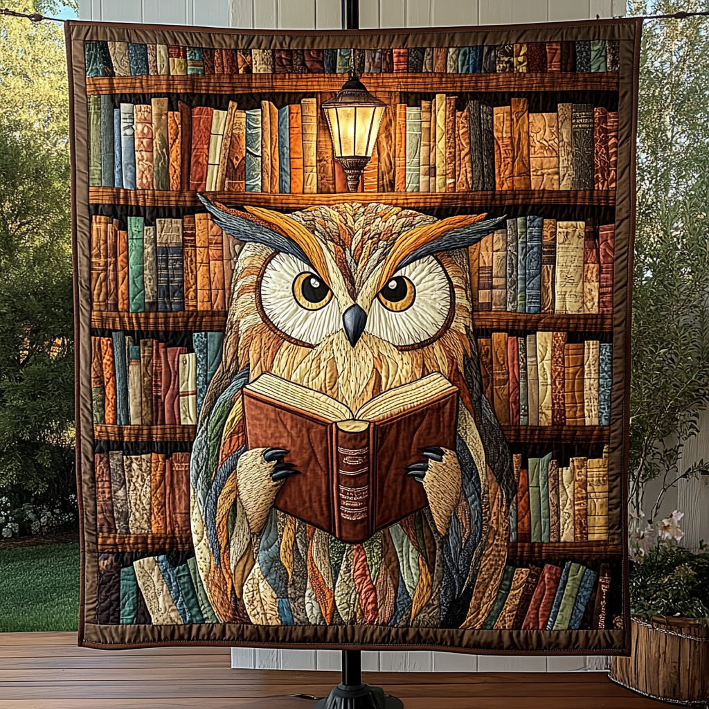 Feathers and Fiction Quilted Blanket Owl Blanket Idea Gifts For Her