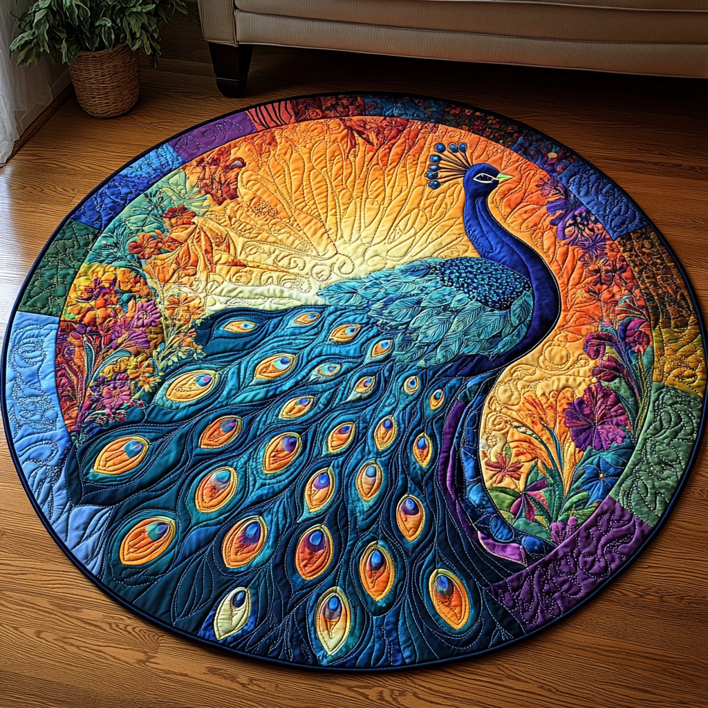 Feathers of Quilted Round Mat Entryway Rug Ideas Presents For Farmer Dads