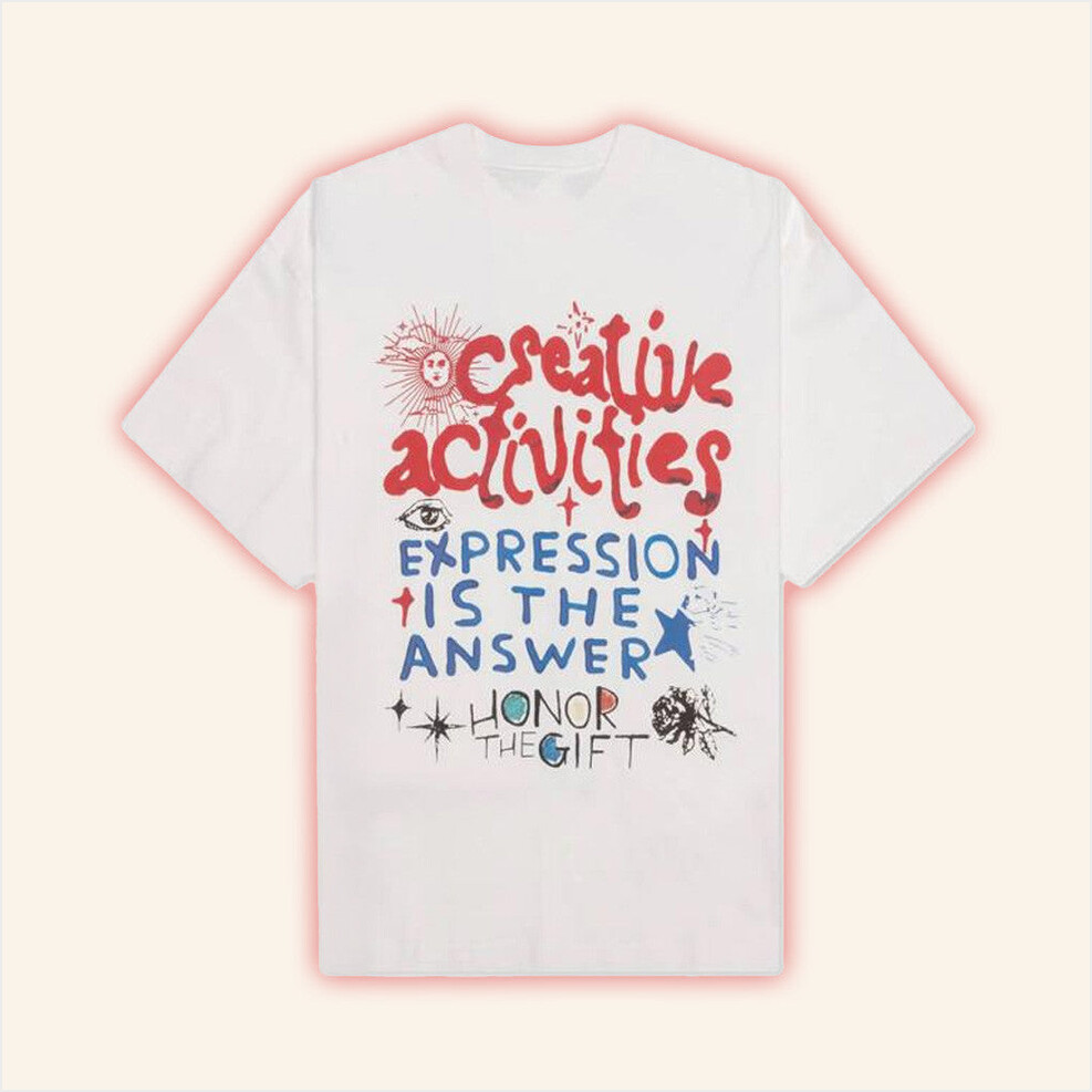 Feature Merch Honor The Gift Creative Activities T-Shirt Gifts For Besties Gifts For Sister