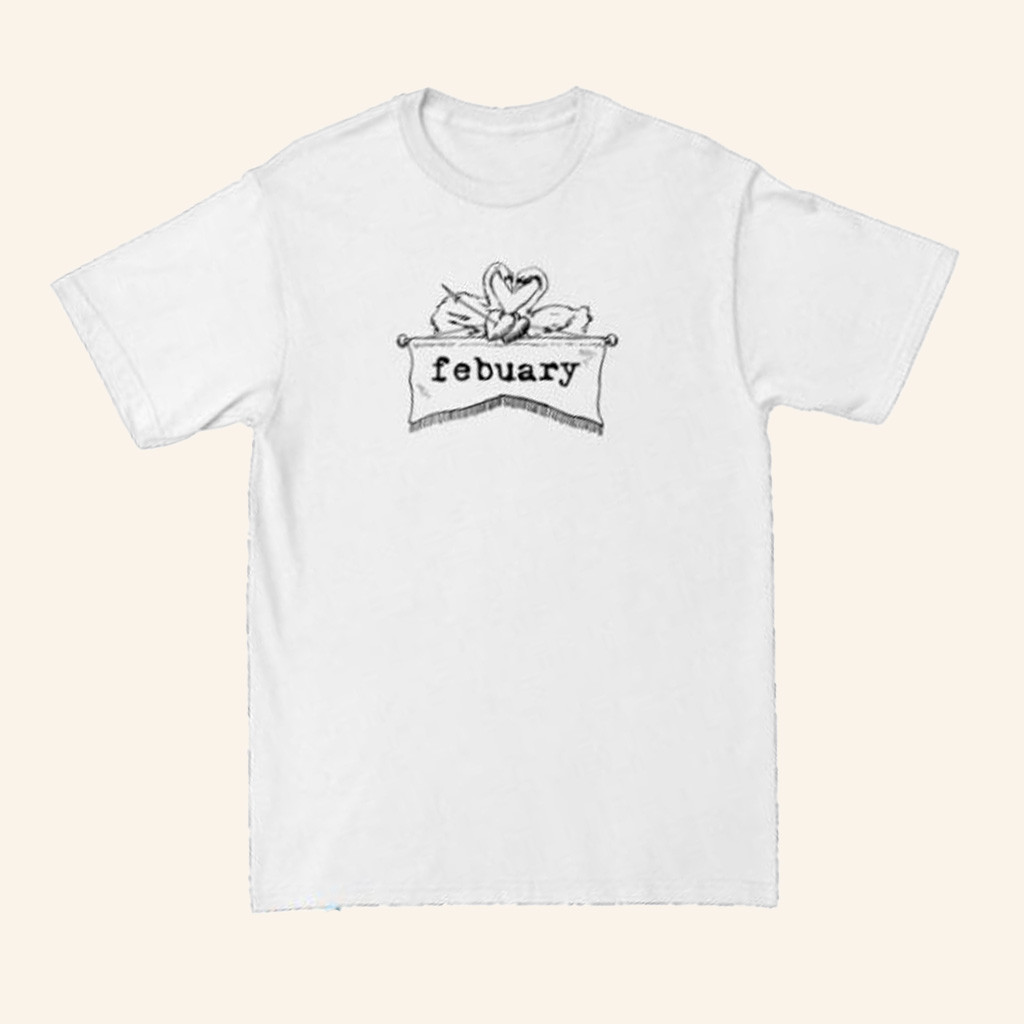 Febuary Merch Swan T-Shirt Christmas Ideas For Husband