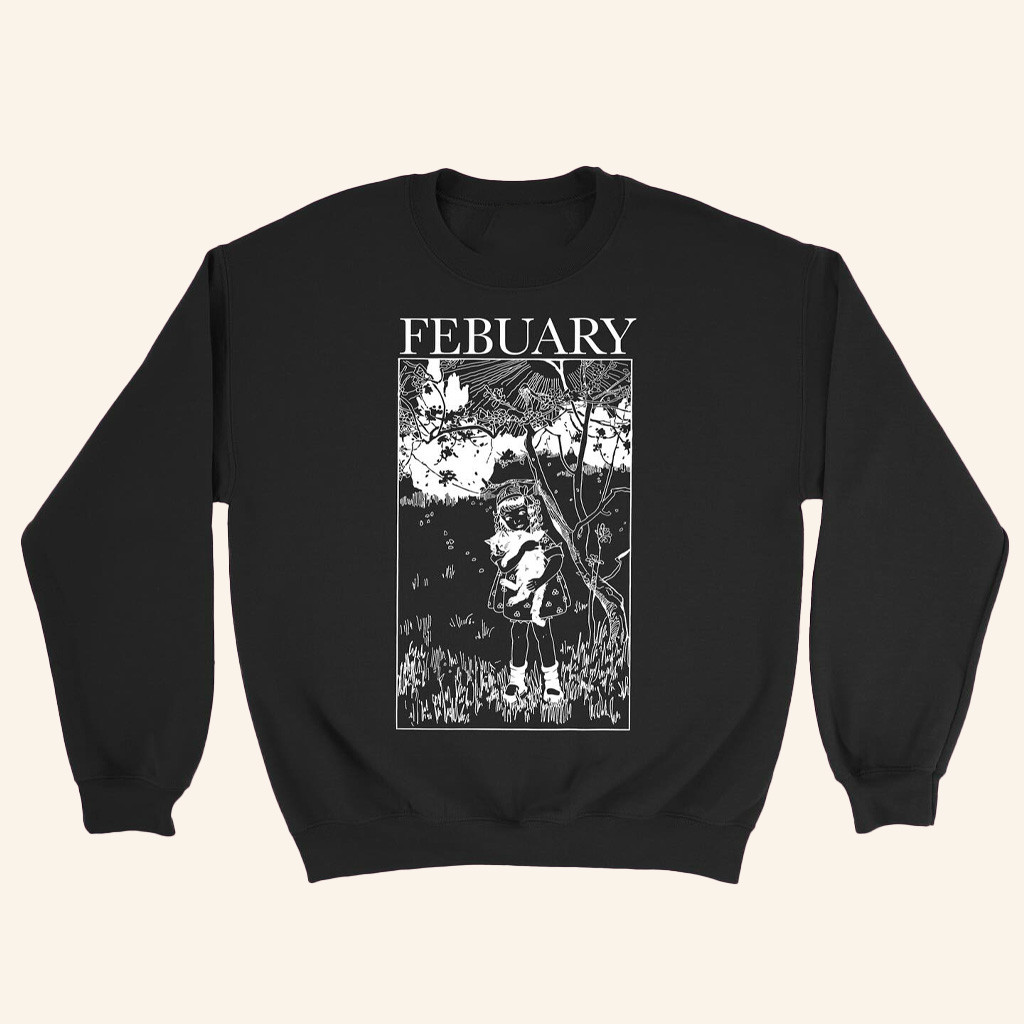 Febuary Merch Webstore Exclusive Cat Crewneck Sweatshirt Best Christmas Gifts For Husband