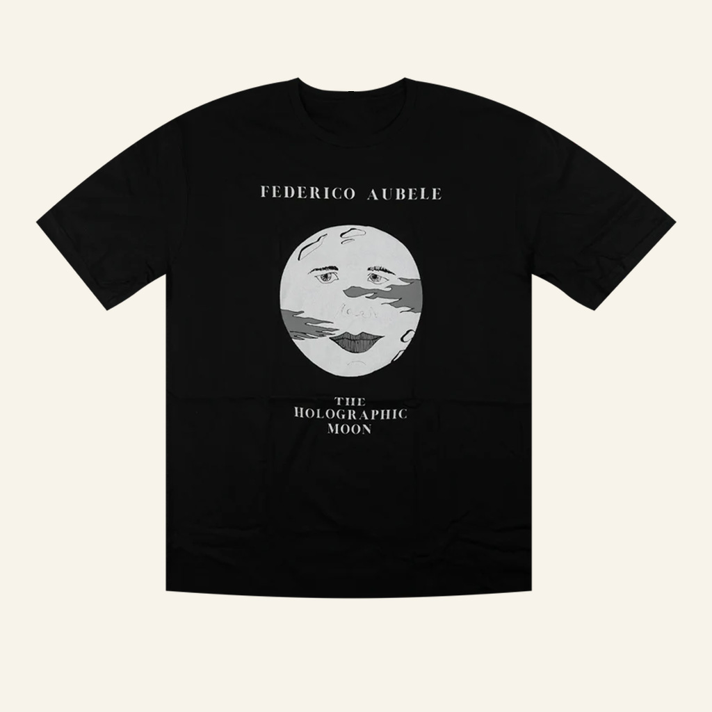 Federico Aubele Merch Moon Face The Holographic Moon Black Shirt Husband Christmas Gifts Federico Aubele Merch Moon Face The Holographic Moon Black Shirt Husband Christmas Gifts