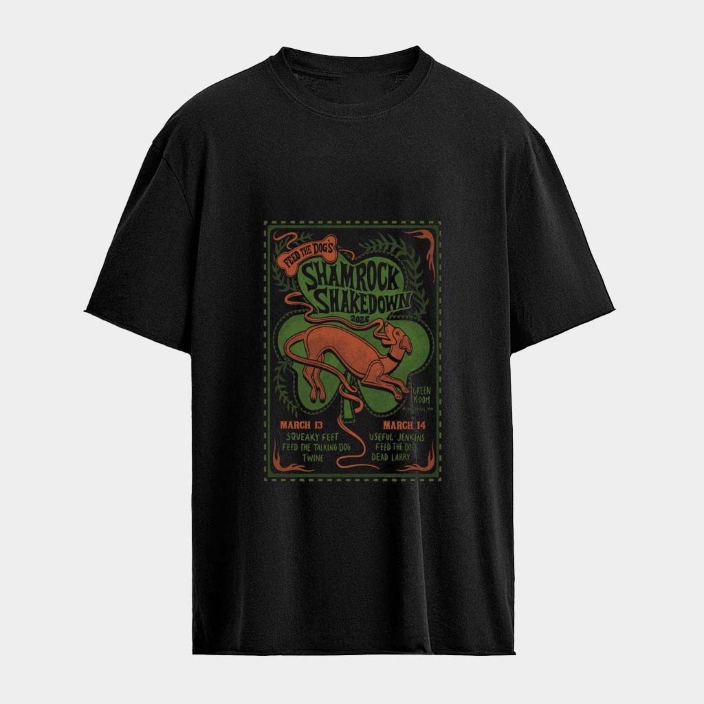 Feed The Dog Shamrock Shakedown 2026 Tour T-Shirt Feed The Dog Merch Gifts For Dad