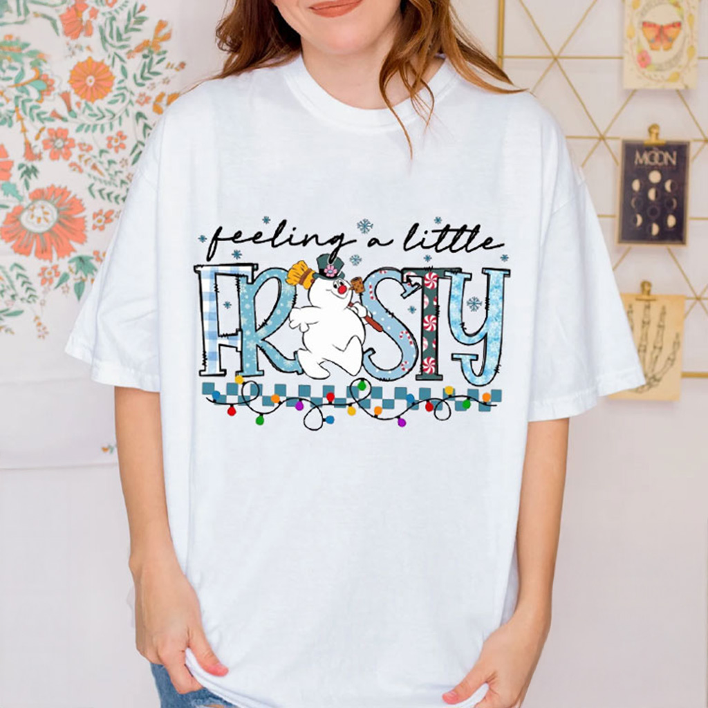 Feeling A Little Frosty Shirt Merry Christmas Cute Snowman T-Shirt Gift Ideas For Wife Feeling A Little Frosty Shirt Merry Christmas Cute Snowman T-Shirt Gift Ideas For Wife