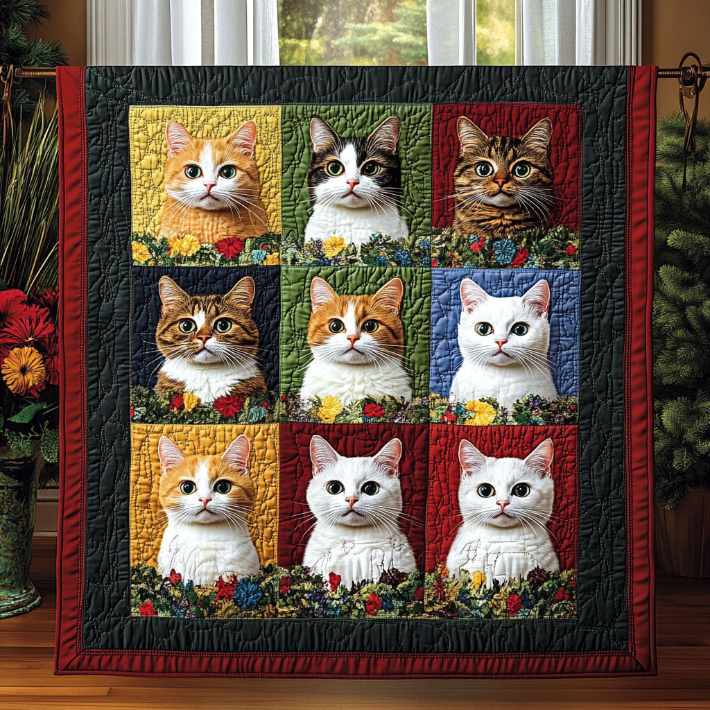 Feline Fantasy Quilted Blanket Presents For Cat Lovers