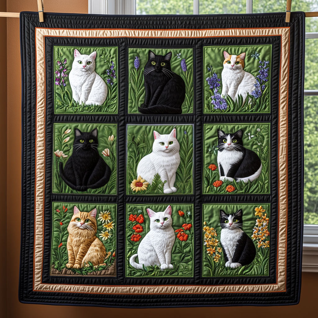 Feline Fields Quilt Blanket Best Blankets Cat Themed Christmas Presents