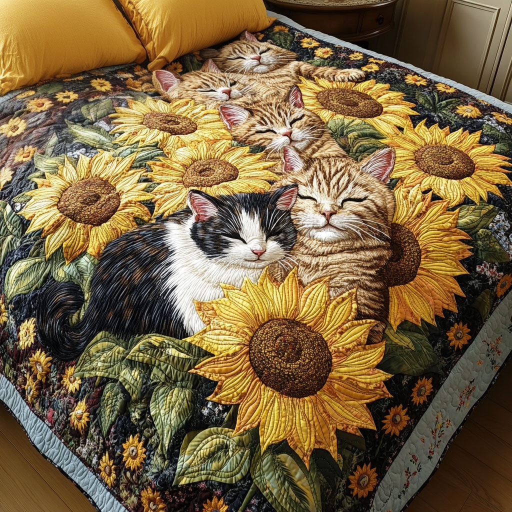 Feline Fiesta Quilted Blanket Best Gifts For Cat Lovers