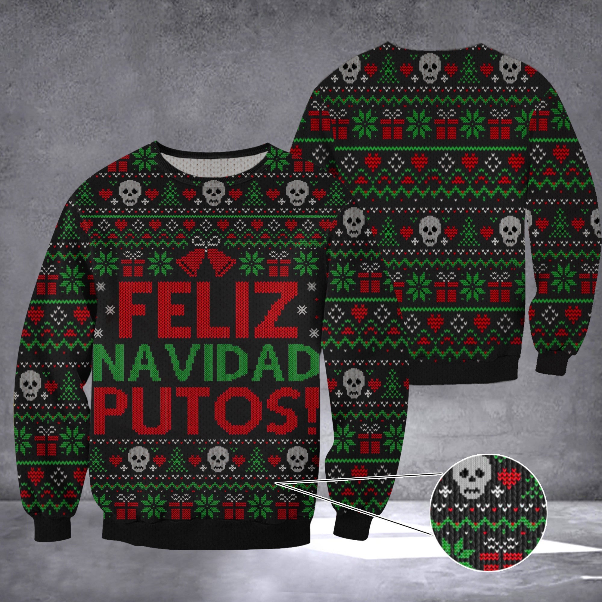 Feliz Navidad Putos Ugly Christmas Sweater Mens Ugly Xmas Sweater Best Gifts For Him Feliz Navidad Putos Ugly Christmas Sweater Mens Ugly Xmas Sweater Best Gifts For Him