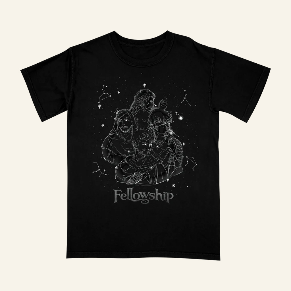 Fellowship Merch Constellations Black T-Shirt Christmas Gift Ideas For Boyfriend