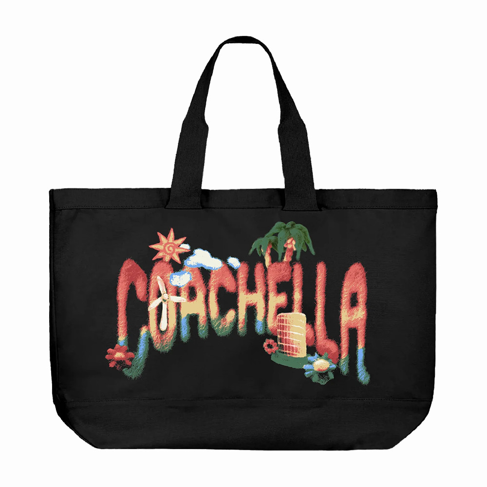 Felt Cute Coachella 2026 Music Festival Tote Bag Coachella 25th Anniversary Accessories Fans Gifts