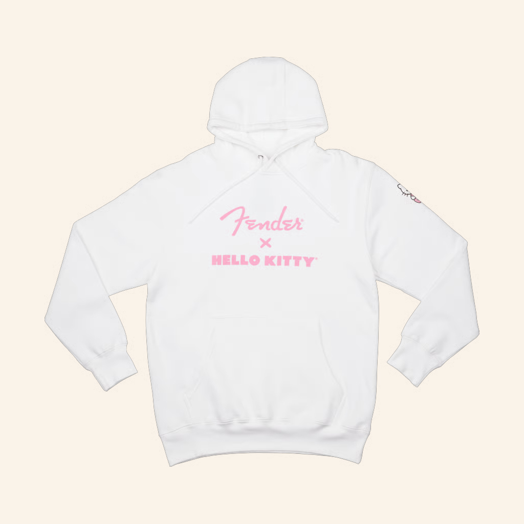 Fender Merch Fender X Hello Kitty Logo Hoodie Christmas Gift Ideas For Her Fender Merch Fender X Hello Kitty Logo Hoodie Christmas Gift Ideas For Her