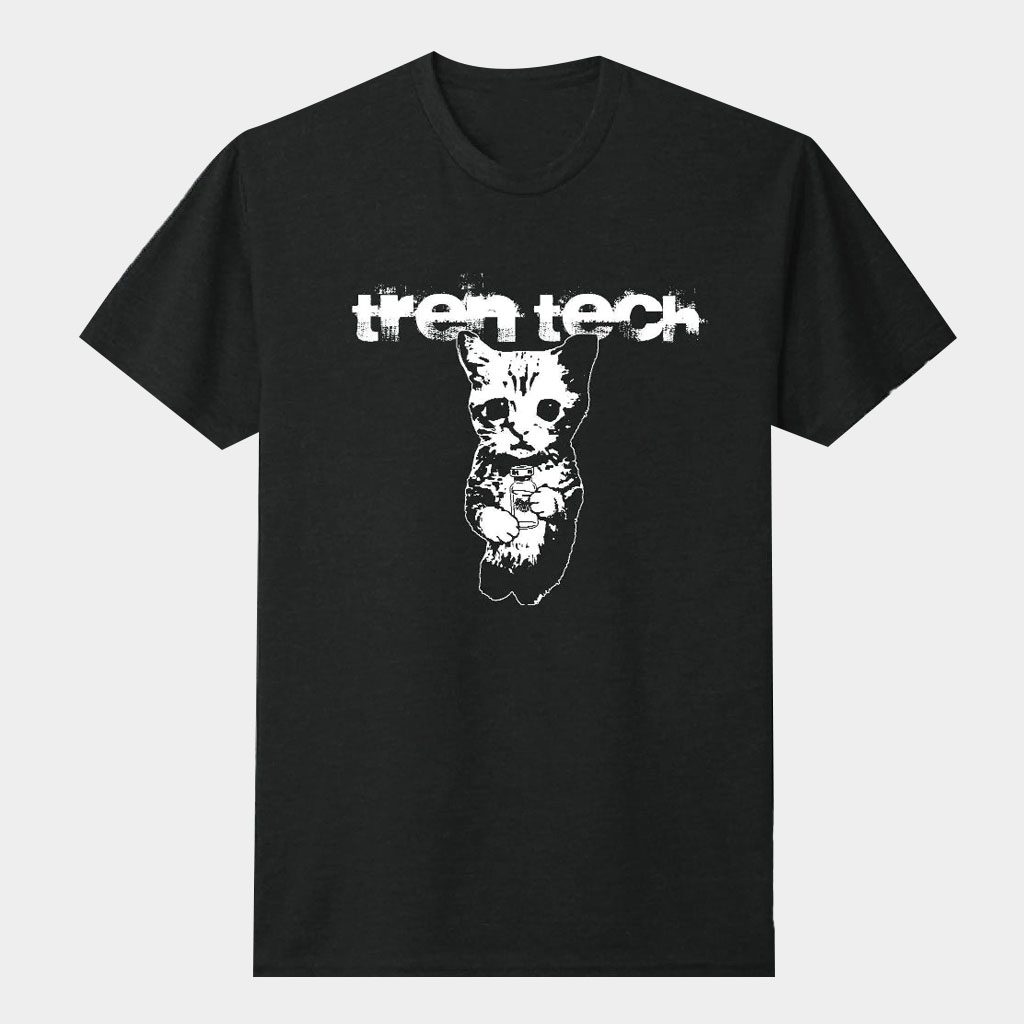 Feral Supplements Merch Tren Tech Cat Black T-Shirt Birthday Gifts For Sister