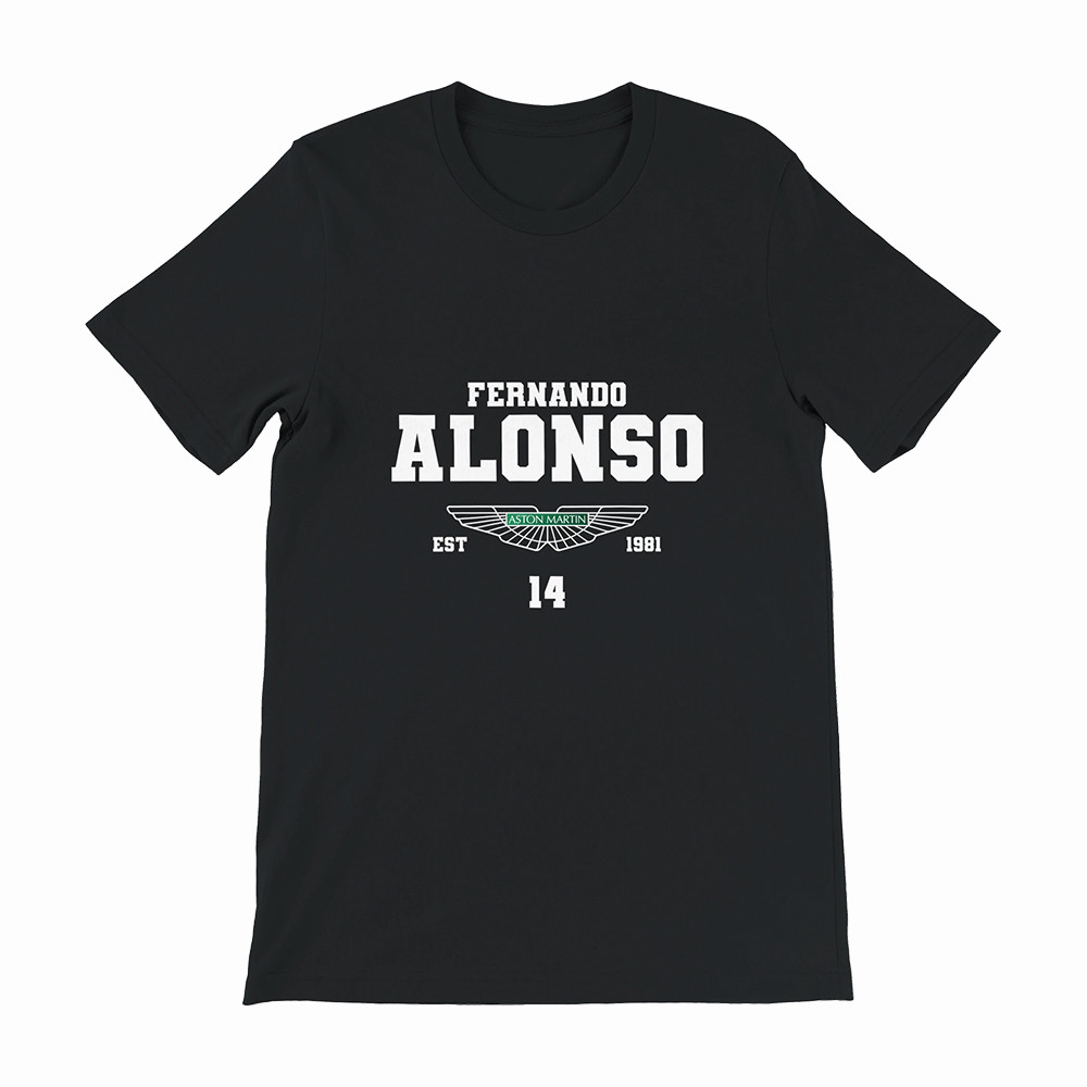 Fernando Alonso Formula 1 T-Shirt Fernando Alonso 14 Graphic Tee Racing Car Fans Gift