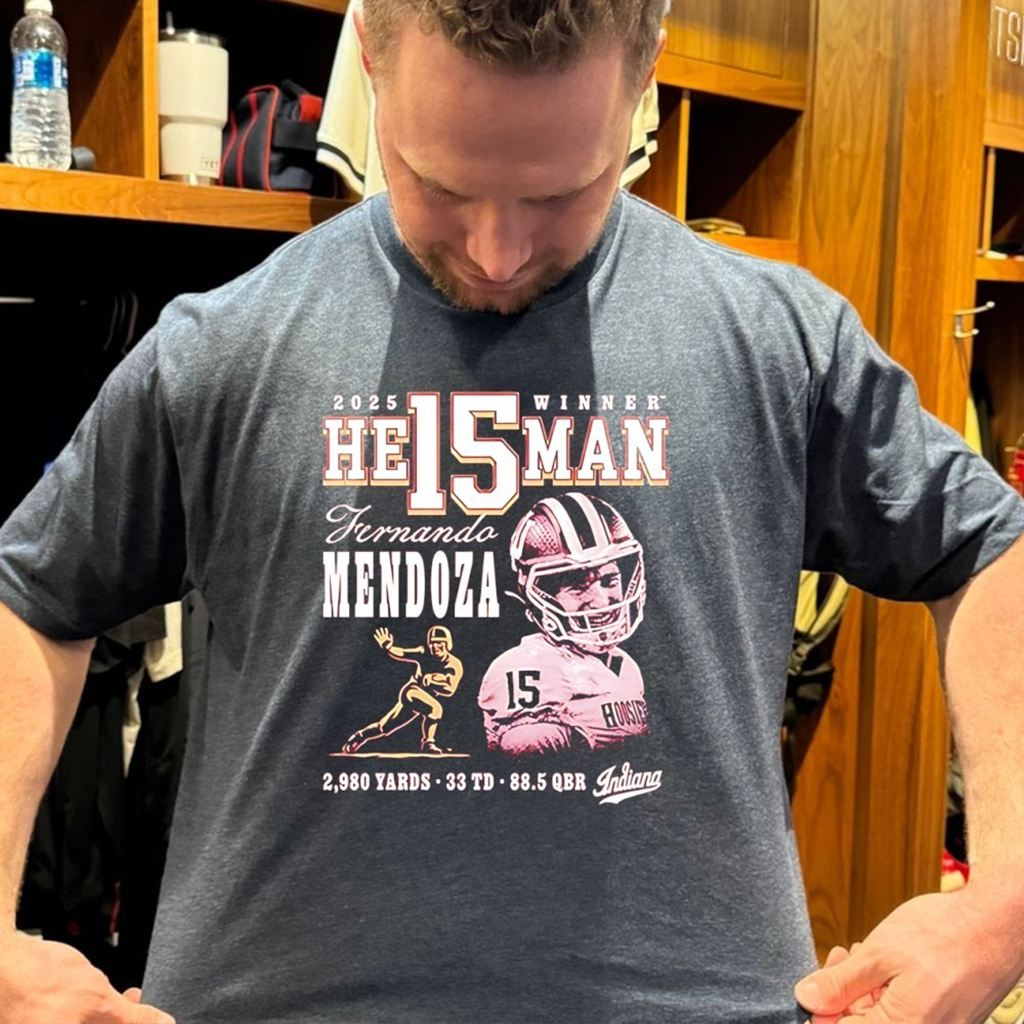 Fernando Mendoza Indiana Hoosiers 2025 Heisman Winner Player T Shirt